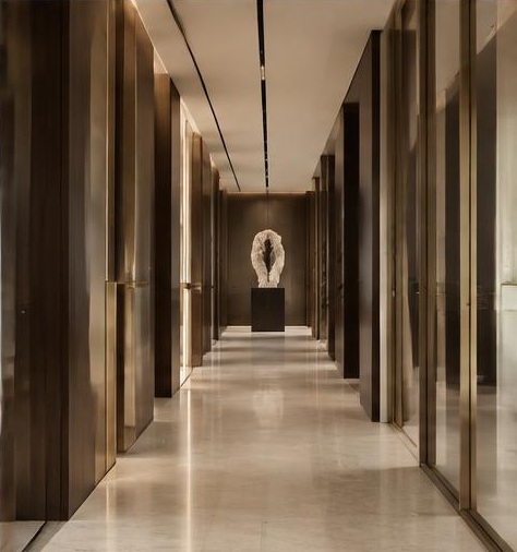 Bureaux d’un family office — détail architectural