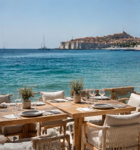 Restaurant de plage — perspective